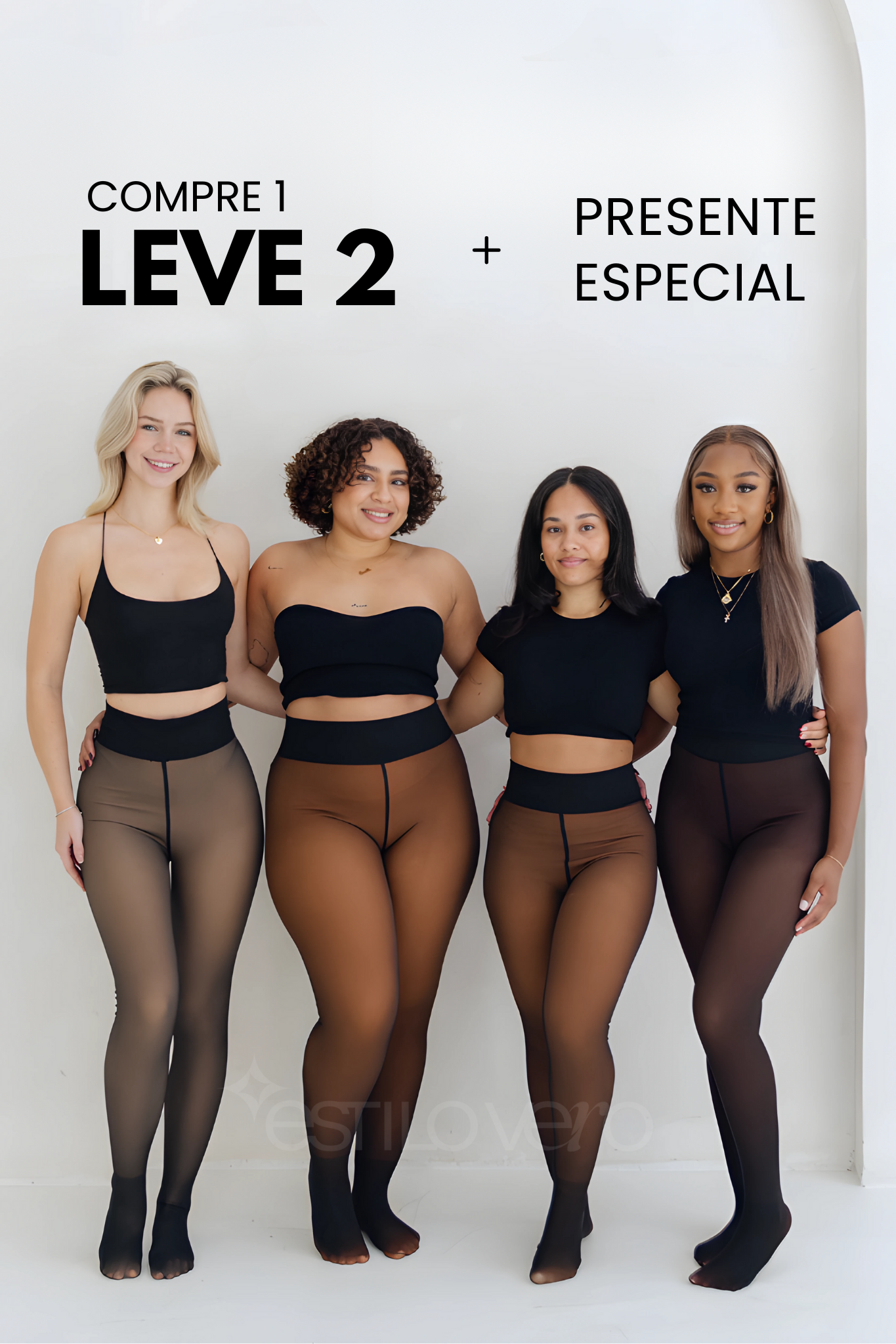 Meia-calça peluciada VeroNude - Compre 1 e Leve 2